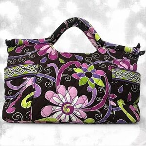 Vera Bradley Boho Aesthetic Floral Quilted Tote Bag